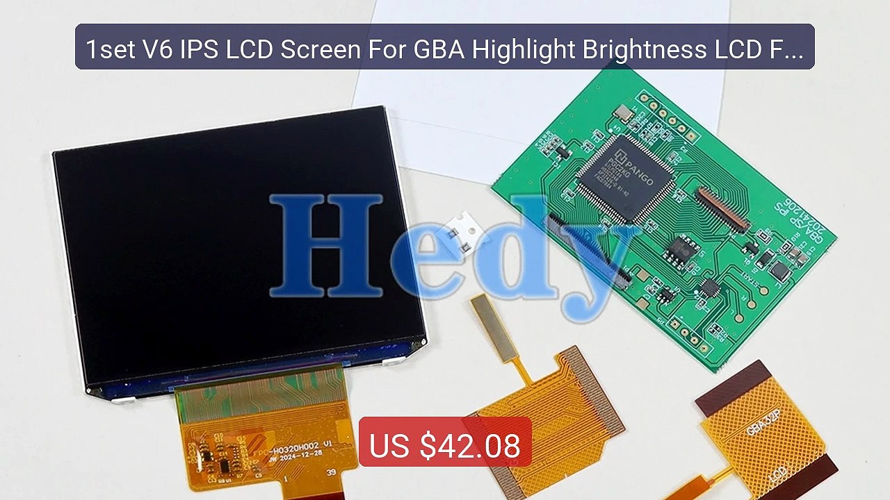 1set V6 IPS LCD Screen For GBA Highlight Brightness LCD For G... -- Amazing Value 2026 | Must Have!