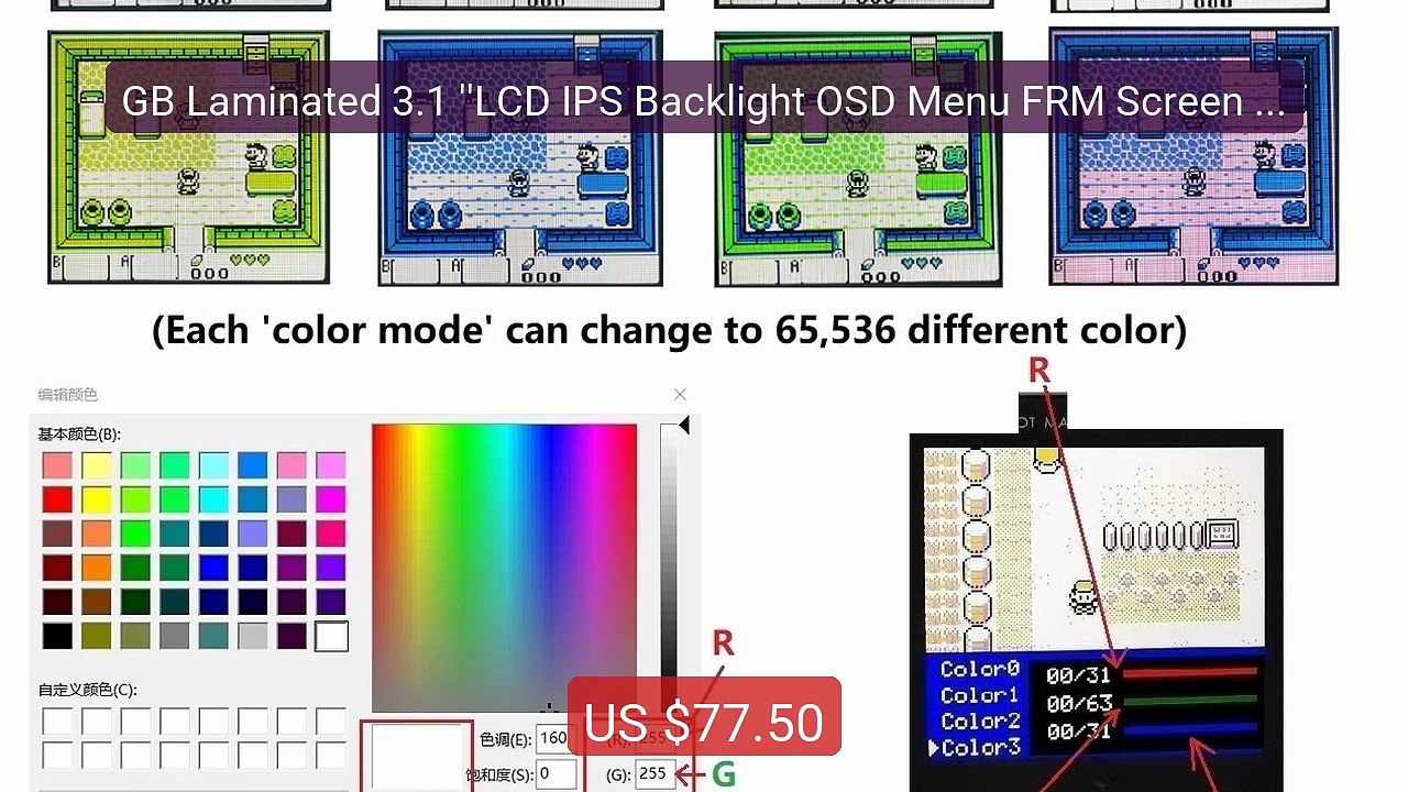 GB Laminated 3.1 ''LCD IPS Backlight OSD Menu FRM Screen Kit ... -- Amazing Value 2026 | Must Have!