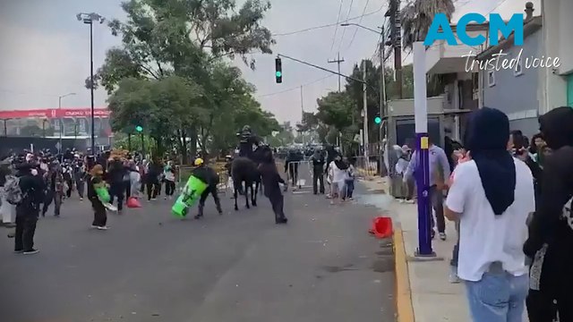Protestors clash with riot police in World Cup opener chaos