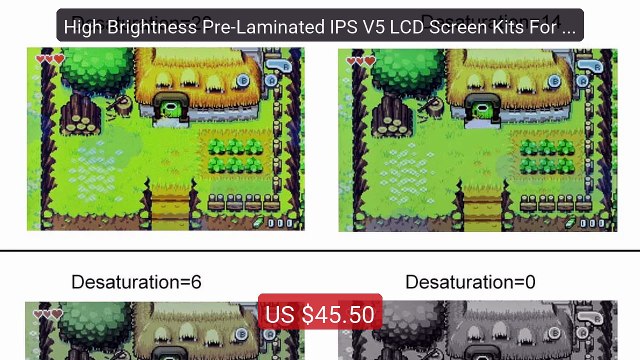 High Brightness Pre-Laminated IPS V5 LCD Screen Kits For GBA W/Rech... Top Rated 2026 | Buy Now!