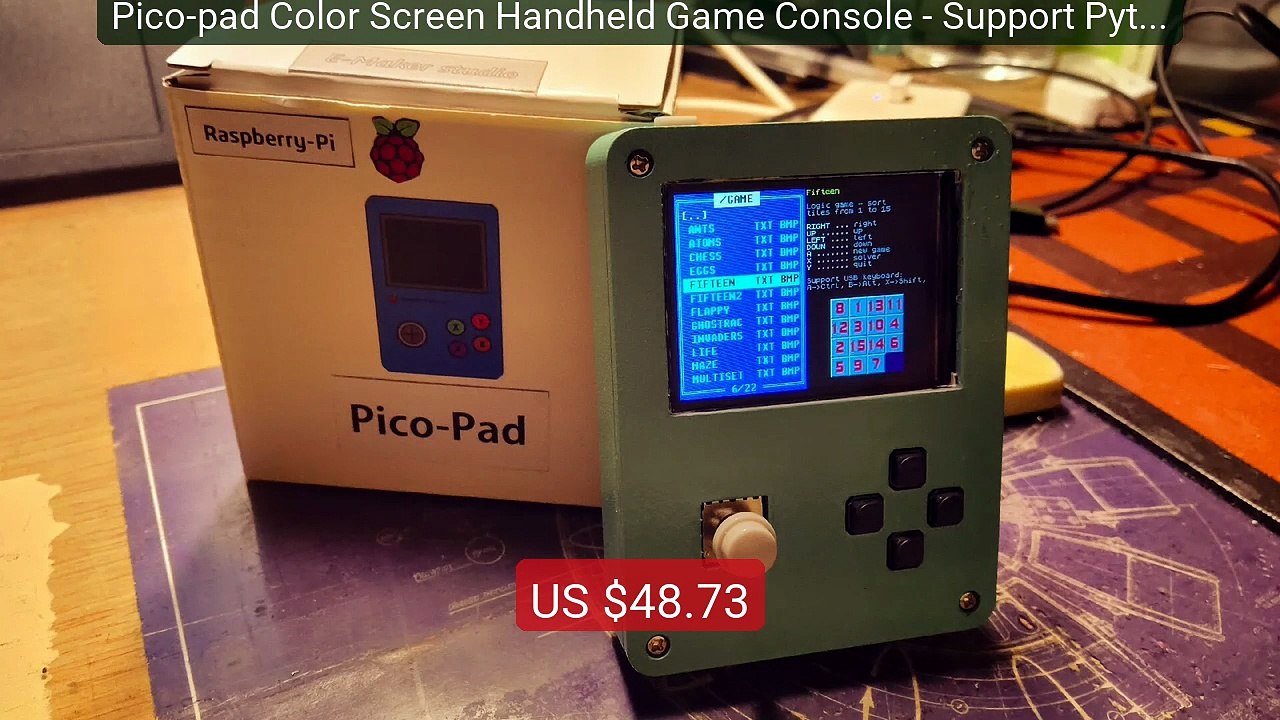 Pico-pad Color Screen Handheld Game Console - Support Python/A... -- Hot Deal 2026 | Limited Offer!