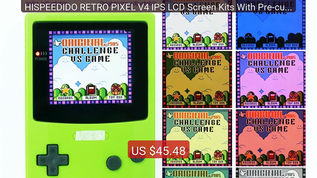 HISPEEDIDO RETRO PIXEL V4 IPS LCD Screen Kits With Pre-cut She... -- Hot Deal 2026 | Limited Offer!