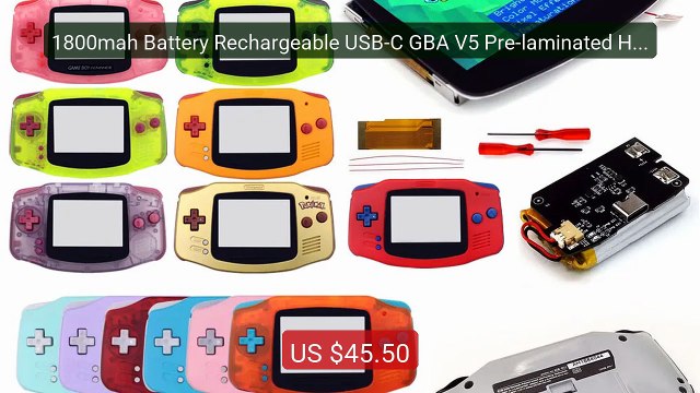 1800mah Battery Rechargeable USB-C GBA V5 Pre-laminated HD ... Top Pick 2026 | Unbeatable Price!