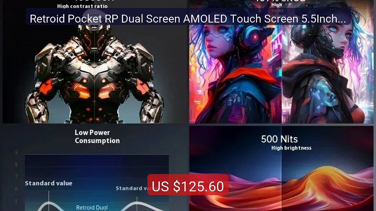 Retroid Pocket RP Dual Screen AMOLED Touch Screen 5.5Inch F... -- Top Pick 2026 | Unbeatable Price!