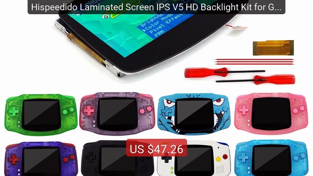 Hispeedido Laminated Screen IPS V5 HD Backlight Kit for GBA Easy to... Top Rated 2026 | Buy Now!