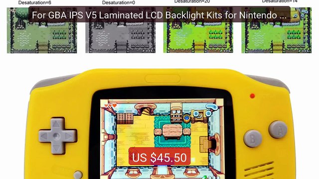 For GBA IPS V5 Laminated LCD Backlight Kits for Nintendo GameBoy Ad... Top Rated 2026 | Buy Now!