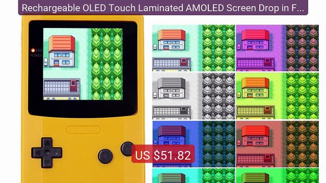 Rechargeable OLED Touch Laminated AMOLED Screen Drop in For GBC Gam... Top Rated 2026 | Buy Now!
