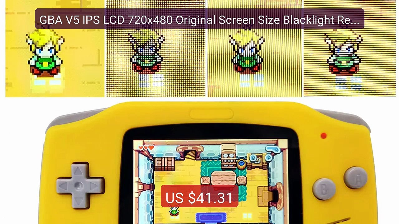 GBA V5 IPS LCD 720x480 Original Screen Size Blacklight Retr... -- Top Pick 2026 | Unbeatable Price!