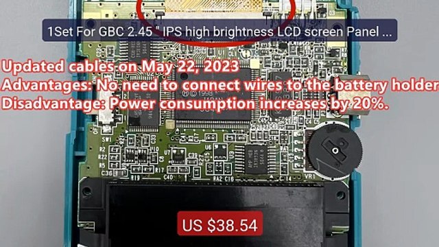 1Set For GBC 2.45 IPS high brightness LCD screen Panel Ki... Top Pick 2026 | Unbeatable Price!
