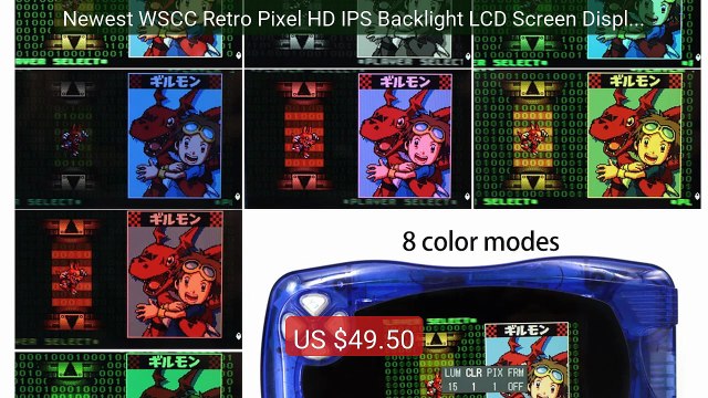 Newest WSCC Retro Pixel HD IPS Backlight LCD Screen Display For Ban... Top Rated 2026 | Buy Now!