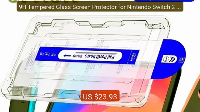9H Tempered Glass Screen Protector for Nintendo Switch 2 Game... Amazing Value 2026 | Must Have!