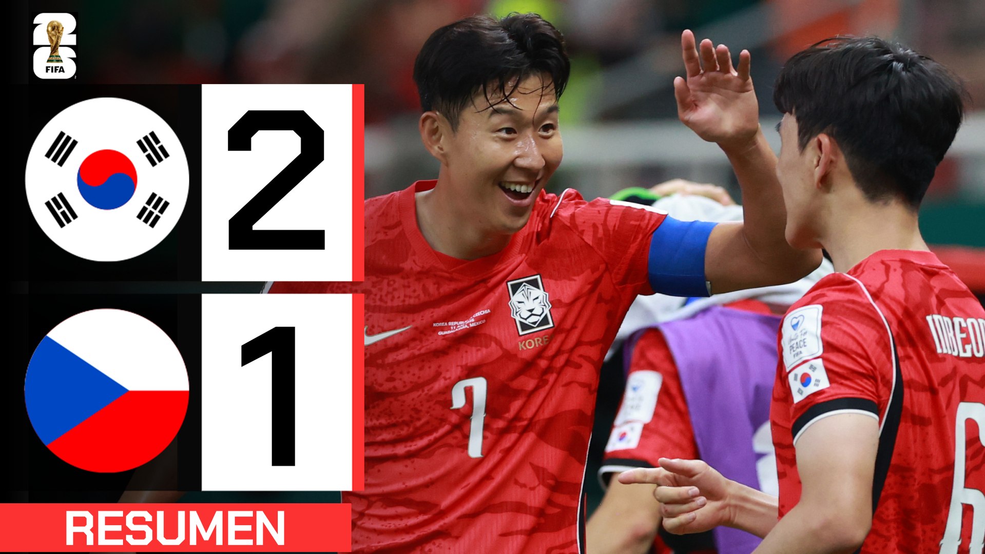 Corea del Sur 2-1 República Checa | Resumen Mundial 2026