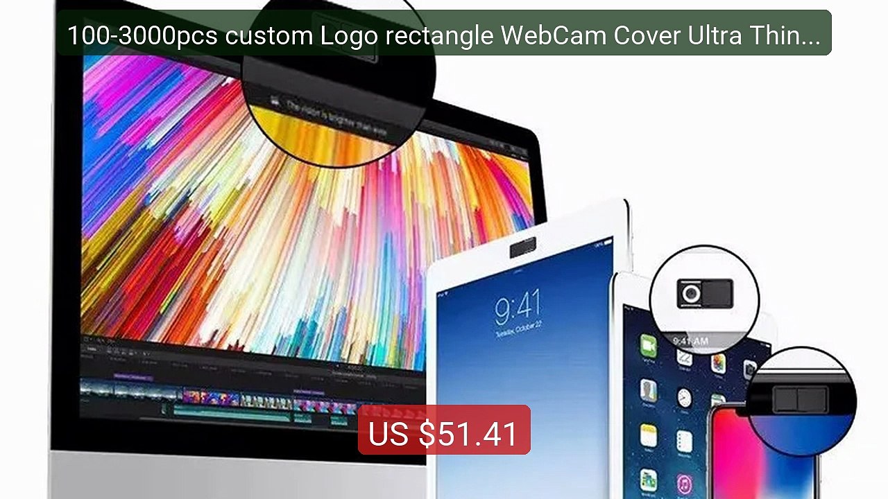 100-3000pcs custom Logo rectangle WebCam Cover Ultra Thin Shut... -- Best Buy 2026 | Great Quality!