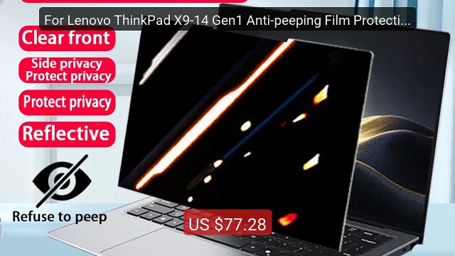 For Lenovo ThinkPad X9-14 Gen1 Anti-peeping Film Protective Fi... Best Buy 2026 | Great Quality!