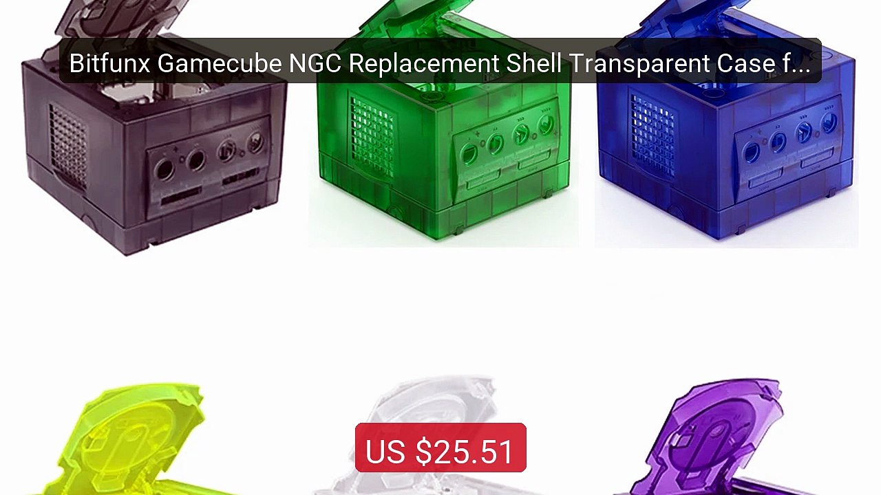 Bitfunx Gamecube NGC Replacement Shell Transparent Case for Ga... -- Best Buy 2026 | Great Quality!