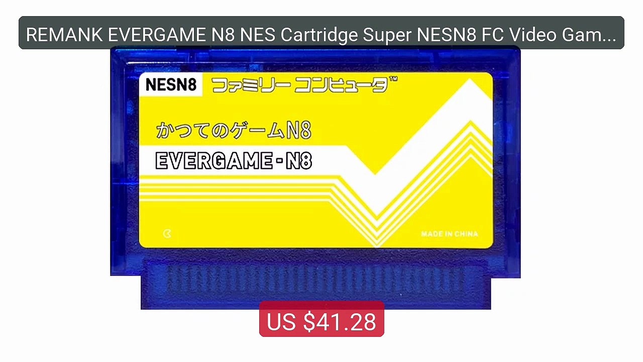 REMANK EVERGAME N8 NES Cartridge Super NESN8 FC Video Game Con... -- Hot Deal 2026 | Limited Offer!