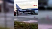 THY uçağı Antalya'da radar direğine çarptı: 267 yolcu tahliye edildi