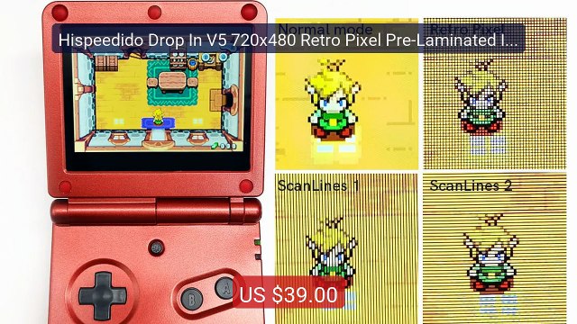 Hispeedido Drop In V5 720x480 Retro Pixel Pre-Laminated IPS L... Amazing Value 2026 | Must Have!