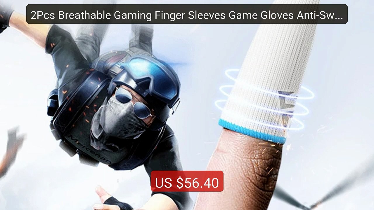 2Pcs Breathable Gaming Finger Sleeves Game Gloves Anti-Sweat Thumb ... -- Top Rated 2026 | Buy Now!