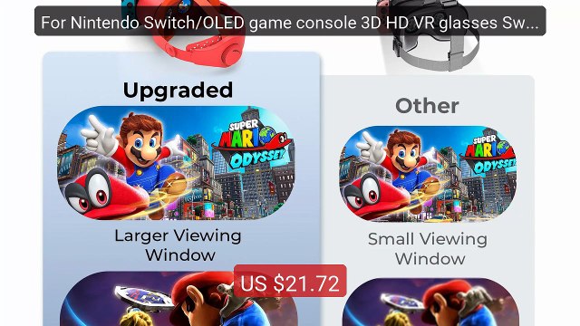 For Nintendo Switch/OLED game console 3D HD VR glasses Switch ... Hot Deal 2026 | Limited Offer!