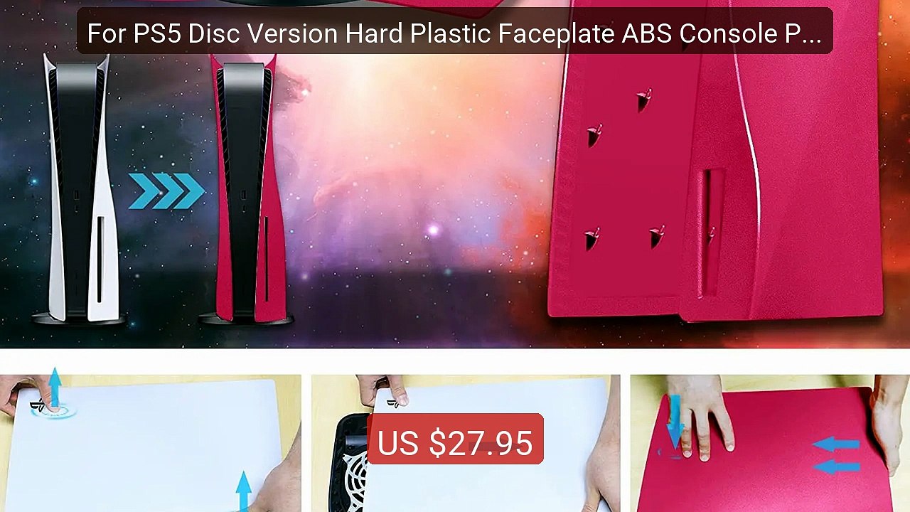 For PS5 Disc Version Hard Plastic Faceplate ABS Console Plate ... -- Hot Deal 2026 | Limited Offer!