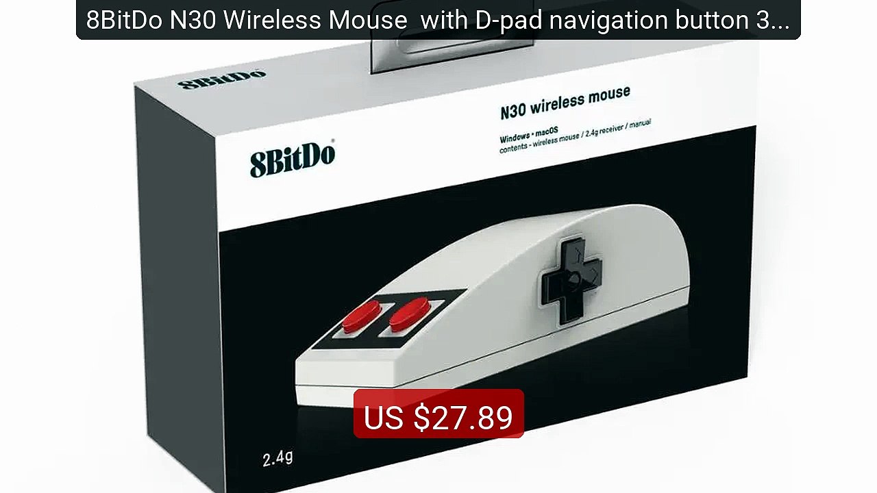 8BitDo N30 Wireless Mouse  with D-pad navigation button 3D touch pa... -- Top Rated 2026 | Buy Now!