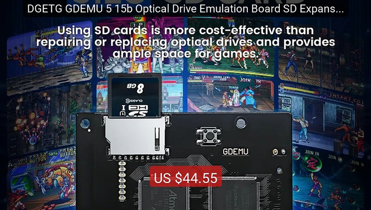 DGETG GDEMU 5 15b Optical Drive Emulation Board SD Expansion ... -- Amazing Value 2026 | Must Have!