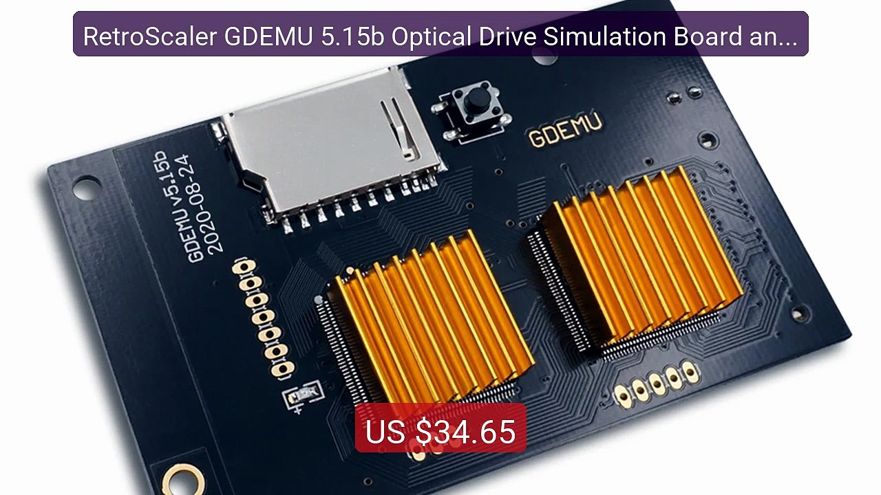 RetroScaler GDEMU 5.15b Optical Drive Simulation Board and SD... -- Amazing Value 2026 | Must Have!