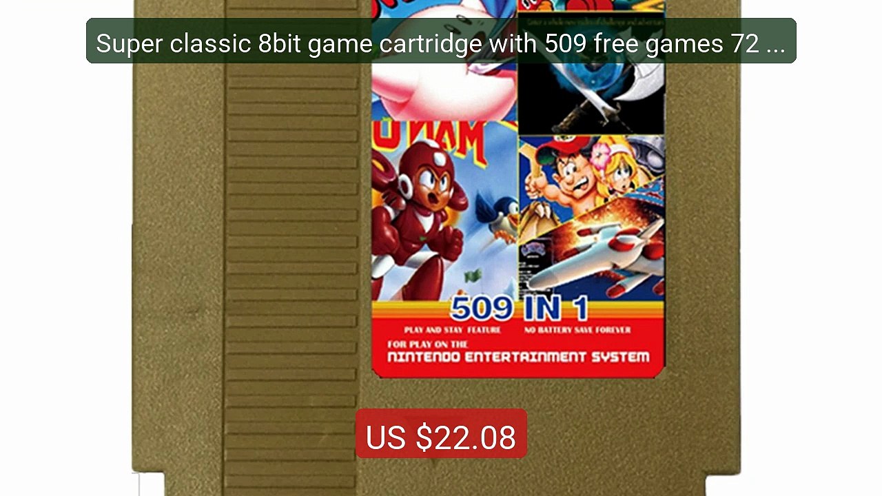Super classic 8bit game cartridge with 509 free games 72 pin Game ... -- Best Deal 2026 | Shop Now!