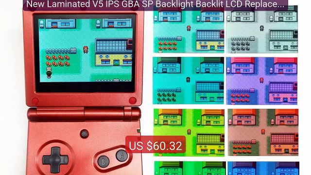 New Laminated V5 IPS GBA SP Backlight Backlit LCD Replacement Mod K... Top Rated 2026 | Buy Now!