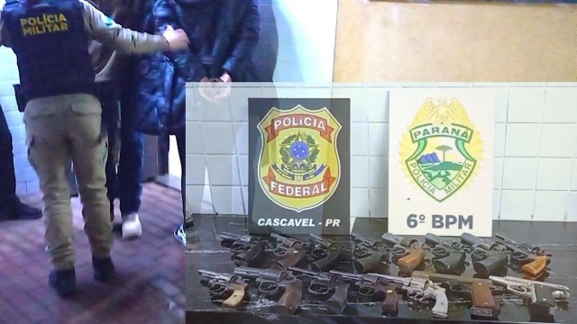 Mulheres são detidas na rodoviária de Cascavel transportando 15 armas de fogo presas ao corpo