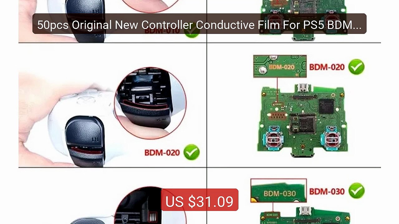 50pcs Original New Controller Conductive Film For PS5 BDM-010 ... -- Best Buy 2026 | Great Quality!