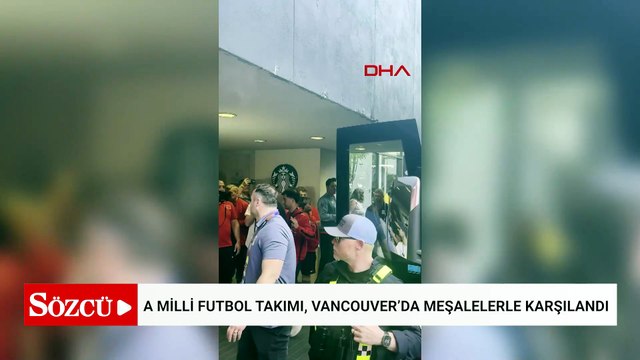 A Milli Futbol Takımı, Vancouver’da meşalelerle karşılandı