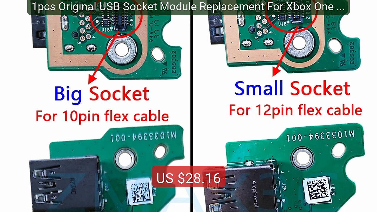 1pcs Original USB Socket Module Replacement For Xbox One X ... -- Top Pick 2026 | Unbeatable Price!