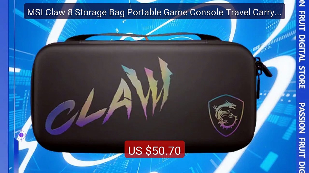 MSI Claw 8 Storage Bag Portable Game Console Travel Carrying C... -- Hot Deal 2026 | Limited Offer!