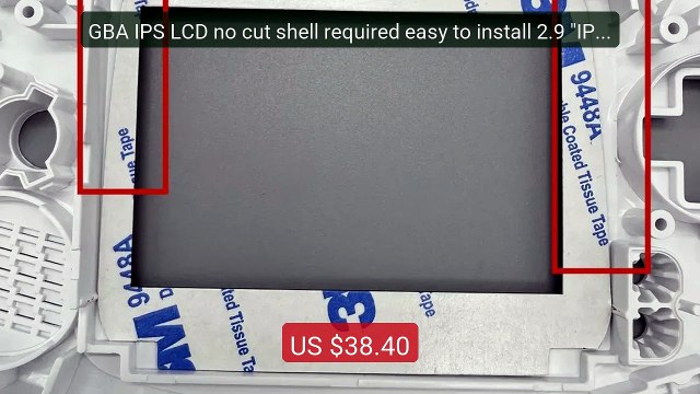 GBA IPS LCD no cut shell required easy to install 2.9 IPS high br... Best Deal 2026 | Shop Now!