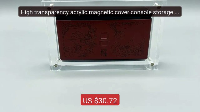 High transparency acrylic magnetic cover console storage box ... Amazing Value 2026 | Must Have!