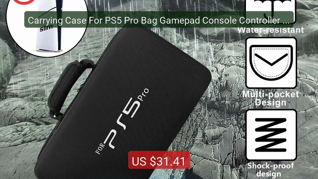 Carrying Case For PS5 Pro Bag Gamepad Console Controller Head... Amazing Value 2026 | Must Have!