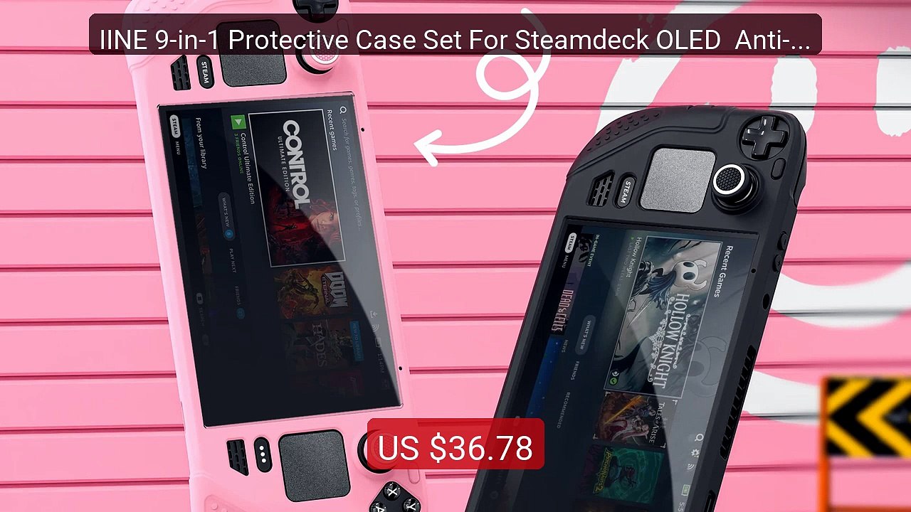 IINE 9-in-1 Protective Case Set For Steamdeck OLED  Anti-sl... -- Top Pick 2026 | Unbeatable Price!