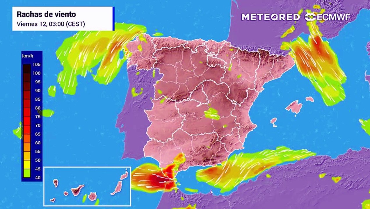 Las rachas de viento serán fuertes en la provincia de Cádiz