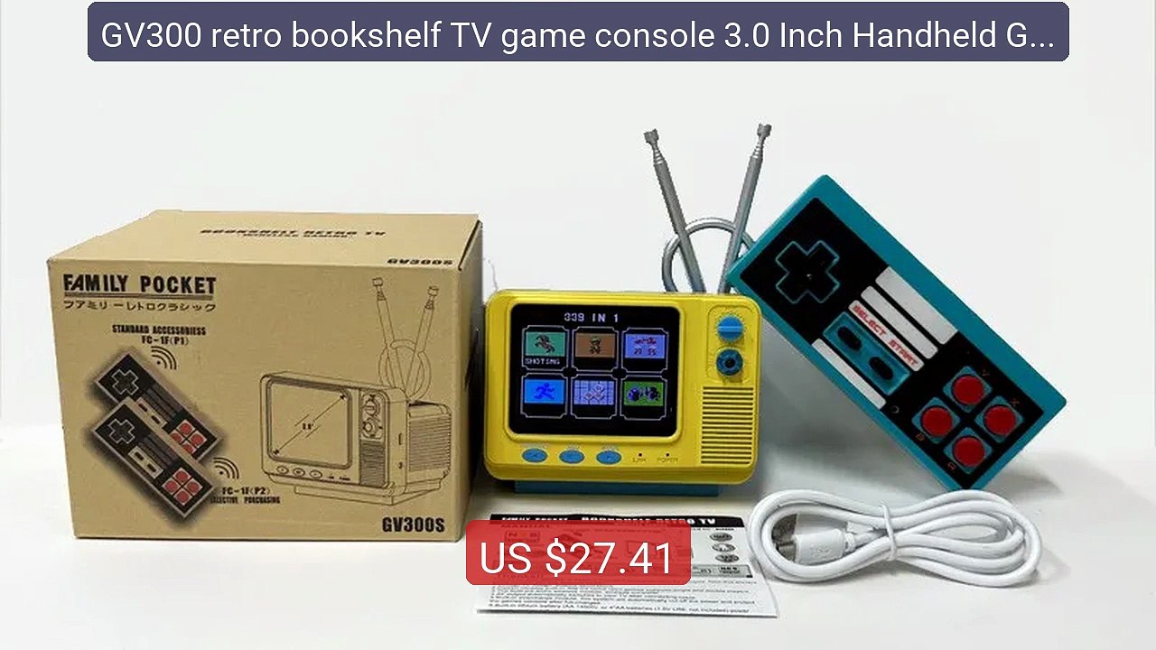 GV300 retro bookshelf TV game console 3.0 Inch Handheld Game Playe... -- Best Deal 2026 | Shop Now!