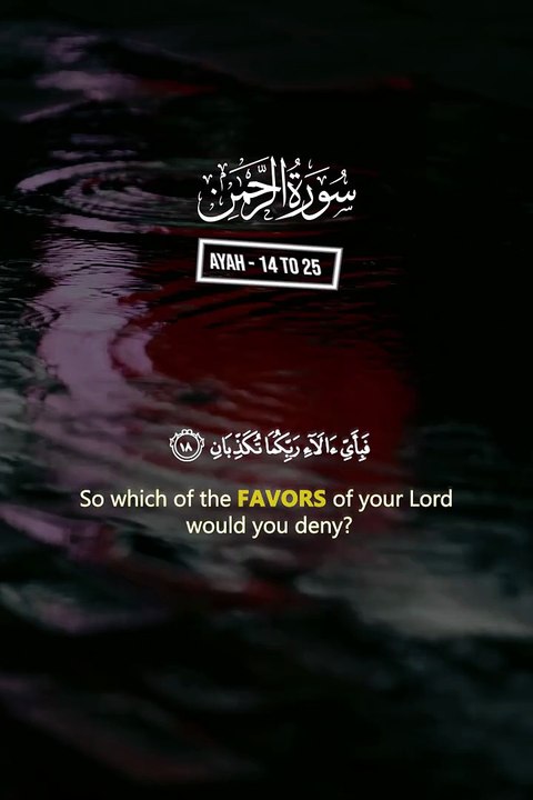 Surah Ar Rahman Beautiful Recitation | Verses 14-25 | Heart Touching Quran Tilawat