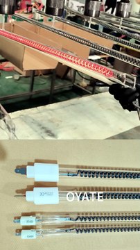 600mm 220v 1500w Quartz bulb Infrared Carbon Fiber Heat Lamps IR lamps for screen printing dryers