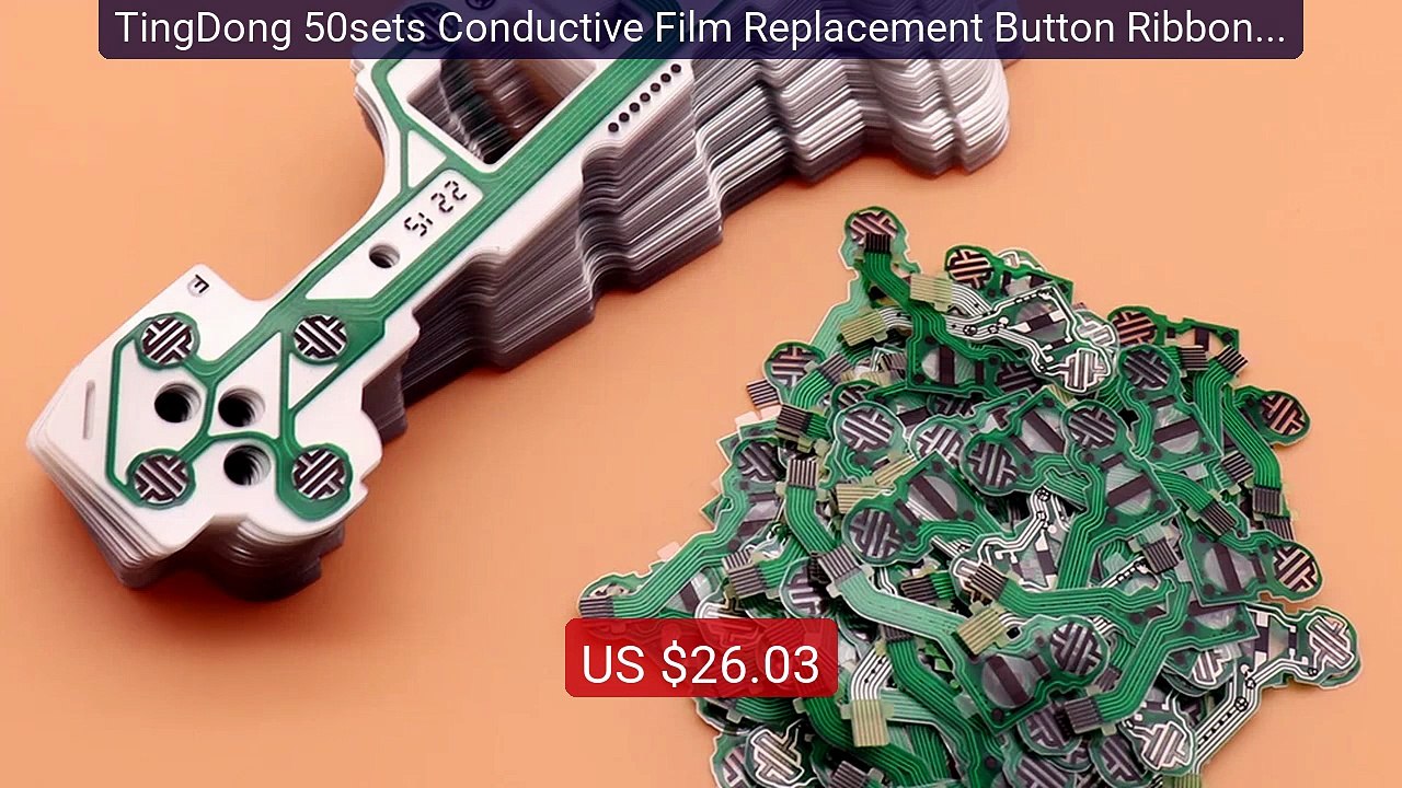 TingDong 50sets Conductive Film Replacement Button Ribbon Cir... -- Amazing Value 2026 | Must Have!
