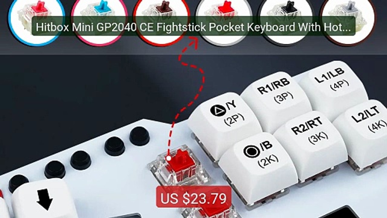 Hitbox Mini GP2040 CE Fightstick Pocket Keyboard With Hot Swa... -- Amazing Value 2026 | Must Have!