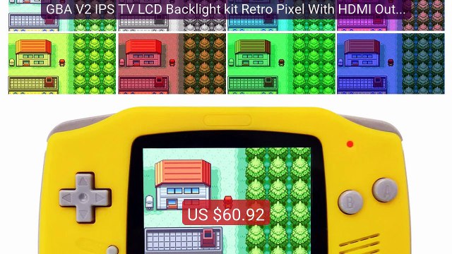 GBA V2 IPS TV LCD Backlight kit Retro Pixel With HDMI Output ... Amazing Value 2026 | Must Have!
