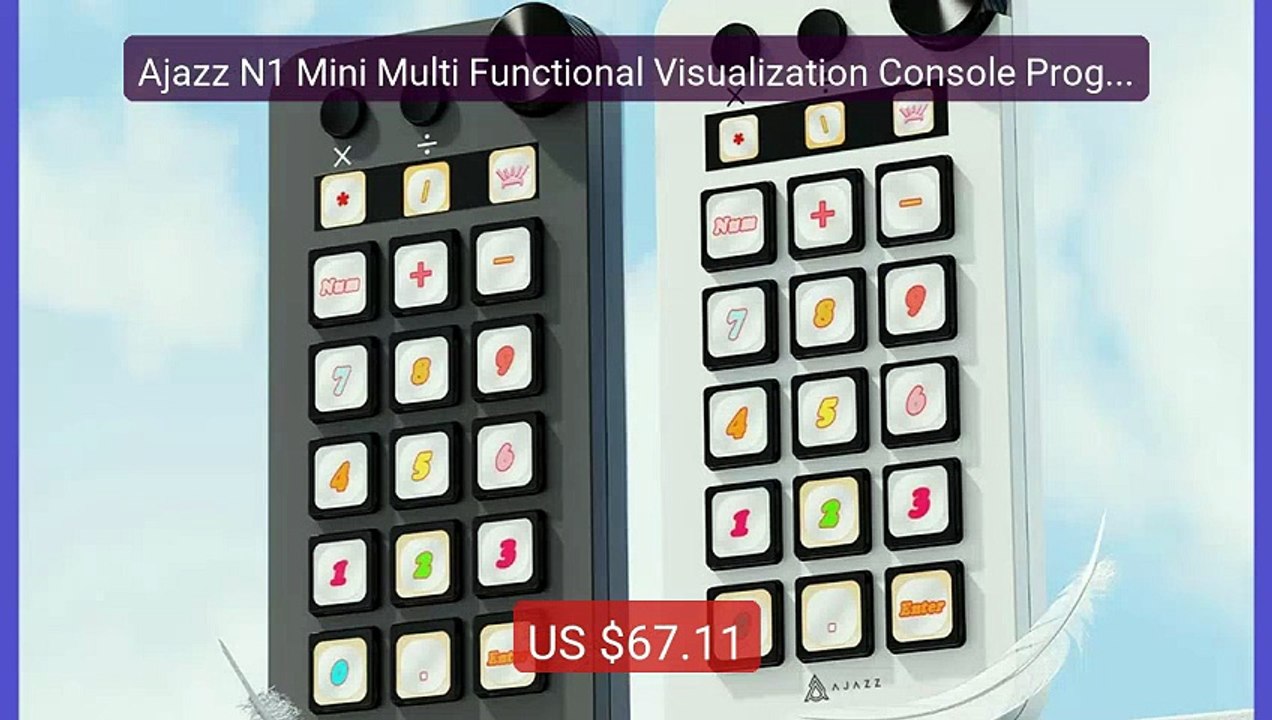Ajazz N1 Mini Multi Functional Visualization Console Programmable K... -- Top Rated 2026 | Buy Now!
