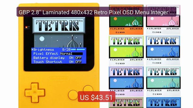 GBP 2.8'' Laminated 480x432 Retro Pixel OSD Menu Integer Sc... Top Pick 2026 | Unbeatable Price!