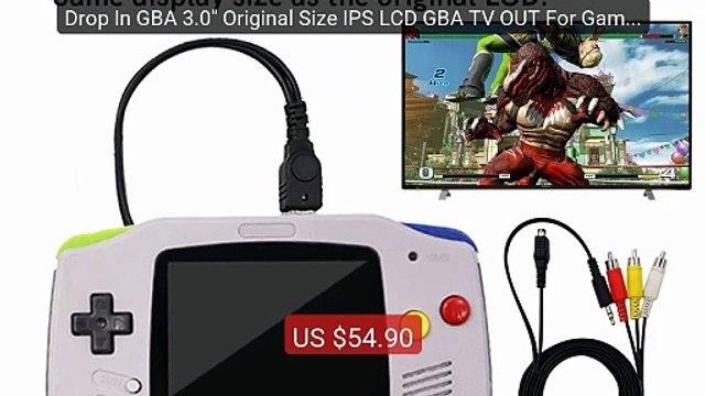 Drop In GBA 3.0 Original Size IPS LCD GBA TV OUT For Gameboy ADVA... Best Deal 2026 | Shop Now!