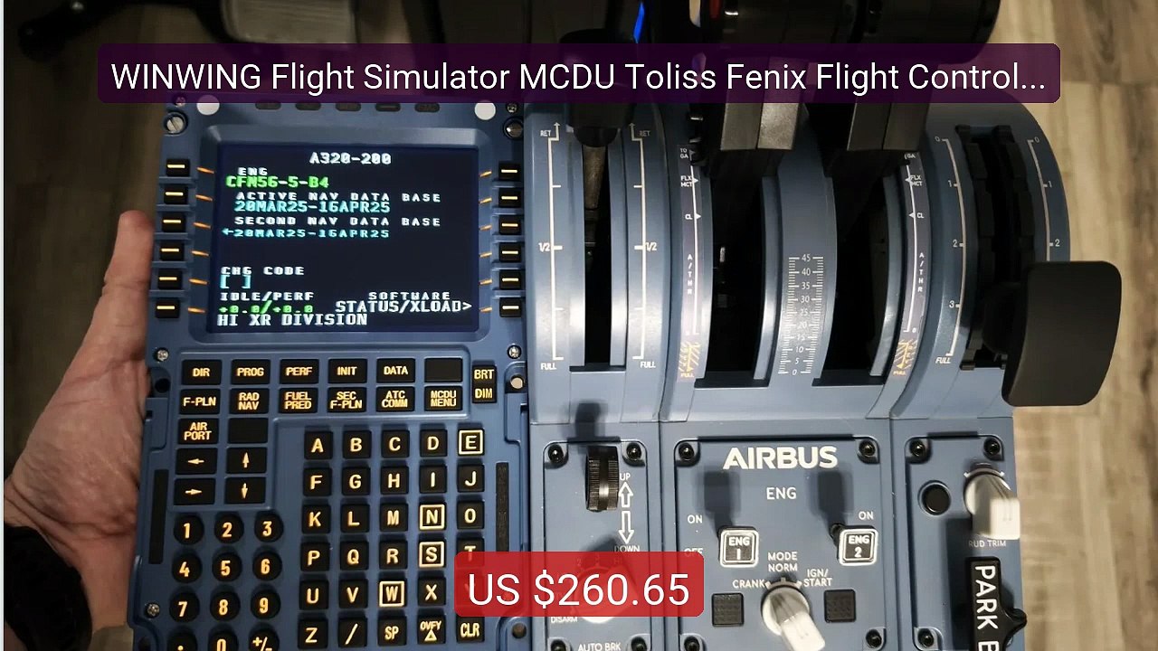 WINWING Flight Simulator MCDU Toliss Fenix Flight Control Dis... -- Amazing Value 2026 | Must Have!